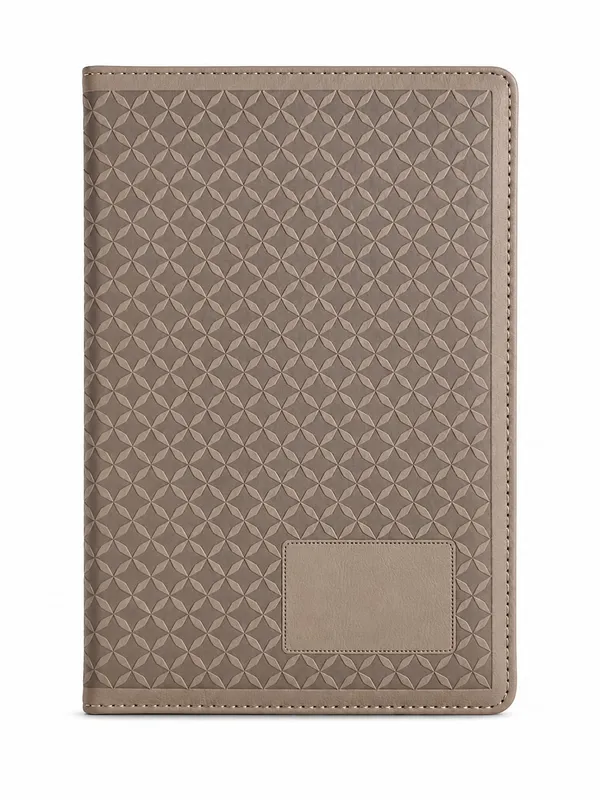 Beige_Geometric_Floral_Executive_Diary