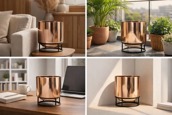 Rose_Gold_And_Black_Iron_Petite_Metal_Pots_Home_Decor_For_Mini_Plants,Succulents,Cactus,Return_Gifts,Tabletop_Decor