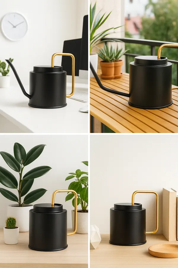 Black_And_Gold_Iron_Water_Drainer_For_Metallic_Pot_Home_Decor_For_Drainage_Control,Prevent_Water_Logging,Plant_Health,Indoor_Use_And_Outdoor_Use