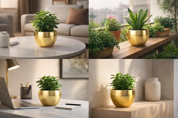 Gold_Iron_Metal_Planter_Home_Decor_For_Home_Garden,Balcony,Office