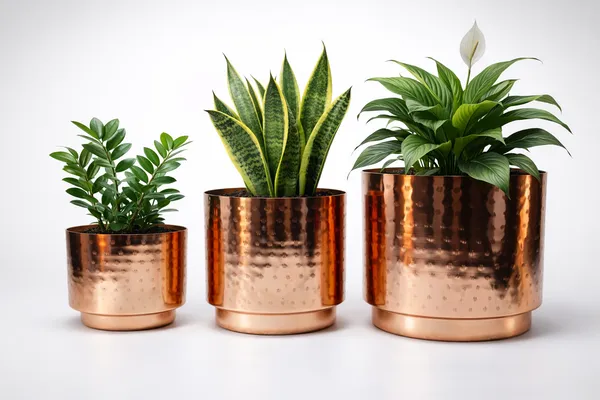 Rose_Gold_Iron_Seraphine_Pot_With_Stand_Home_Decor_For_Indoor_Plants,Living_Room_Decor,Bedroom_Decor,Corner_Decor_(Pack_Of_3)