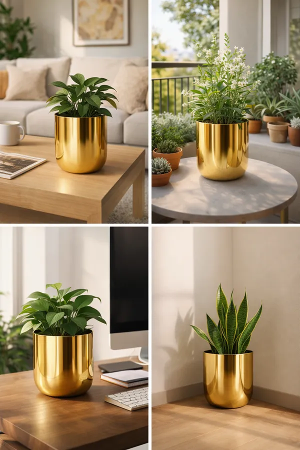 Gold_And_Black_Iron_Metallic_Miniature_Planter_Home_Decor_For_Tiny_Plants,Succulents,Cactus,Desk_Decor_And_Gifting_(Pack_Of_2)