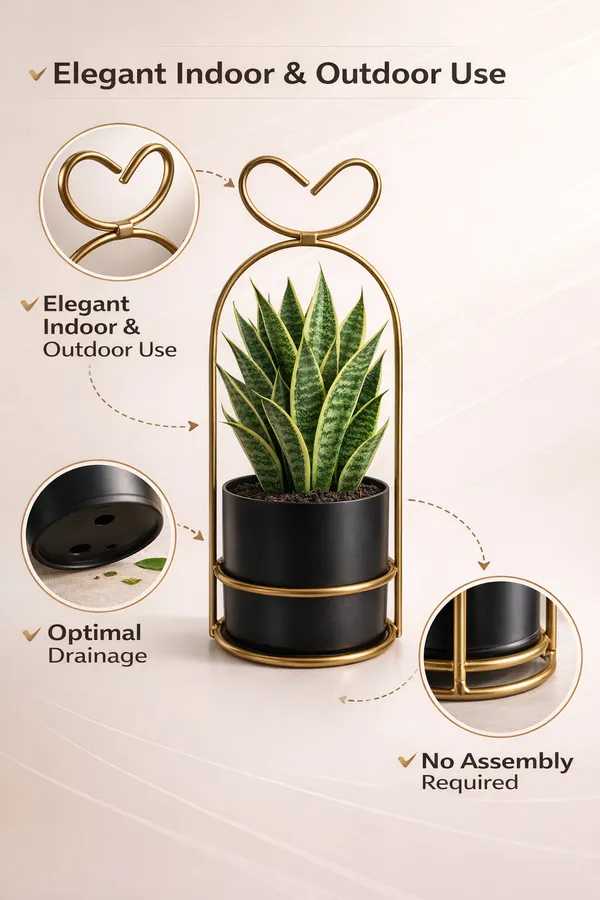 Black_And_Golden_Iron_Orchid_Metal_Planter_For_Home_Decor_Orchids,Flowering_Plants,Table_Decor,Indoor_Use_And_Gifting