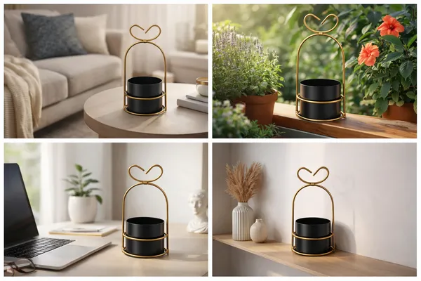Black_And_Golden_Iron_Orchid_Metal_Planter_For_Home_Decor_Orchids,Flowering_Plants,Table_Decor,Indoor_Use_And_Gifting