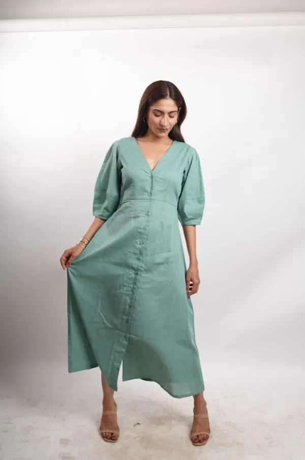 Green_Cove_Pure_Linen_Dress_For_Women