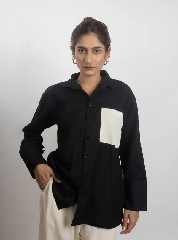 Clay_Black_Cotton_Shirts_For_Women