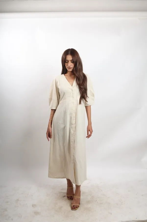 Off_White_Halo_Pure_Linen_Dress_For_Women