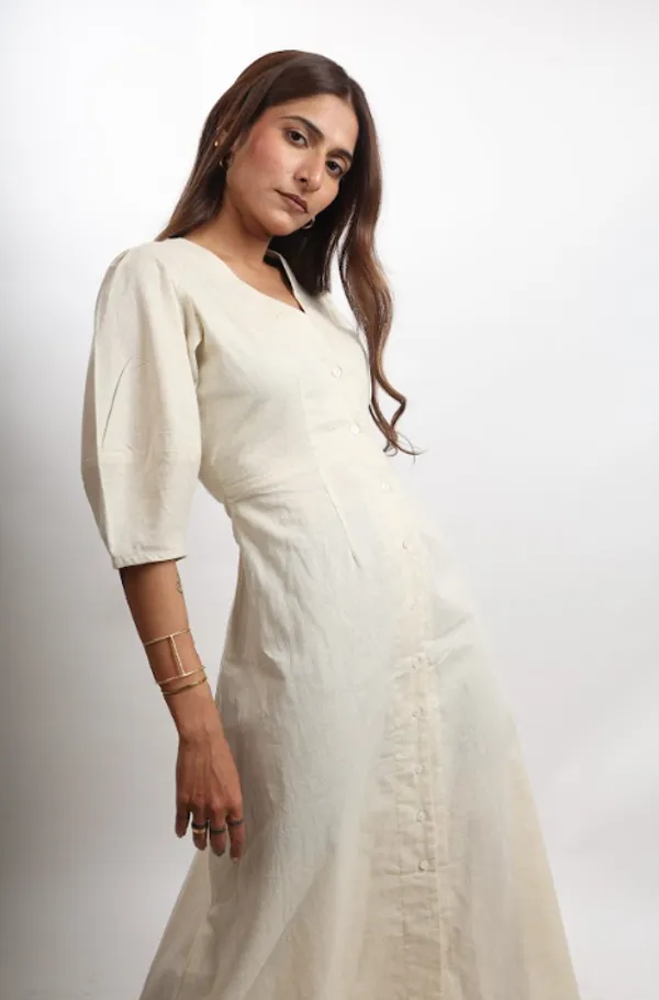 Off_White_Halo_Pure_Linen_Dress_For_Women