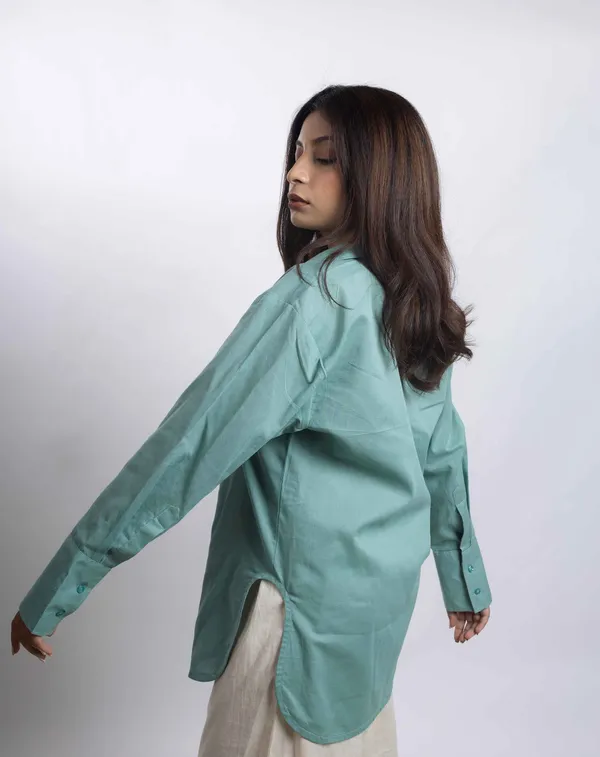 Fern_Aquamarine_Cotton_Shirts_For_Women