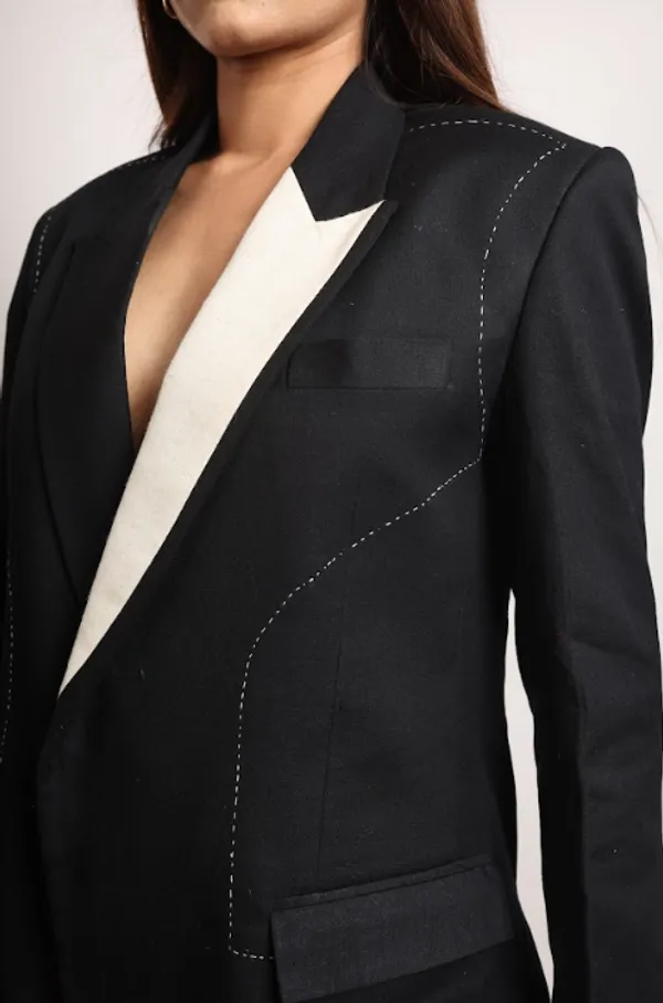 Black_Drift_Pure_Linen_Blazer_For_Women