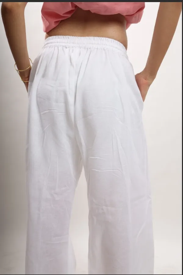 White_Siesta_Pure_Linen_Trouser_For_Women