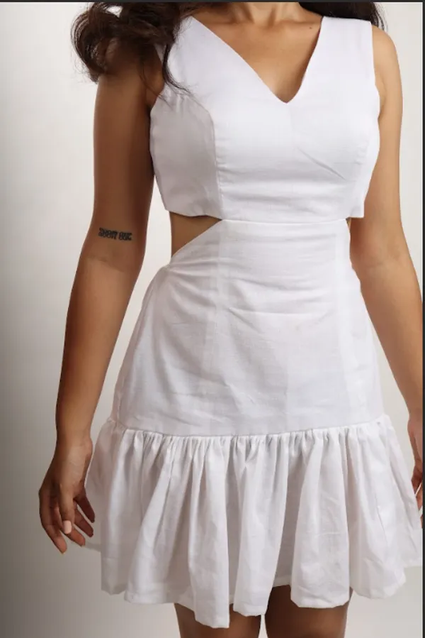 White_Lune_Pure_Linen_Dress_For_Women