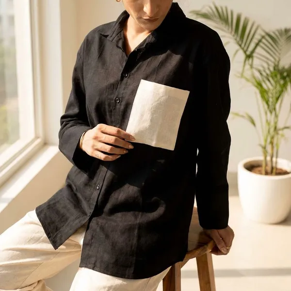 Clay_Black_Cotton_Shirts_For_Women