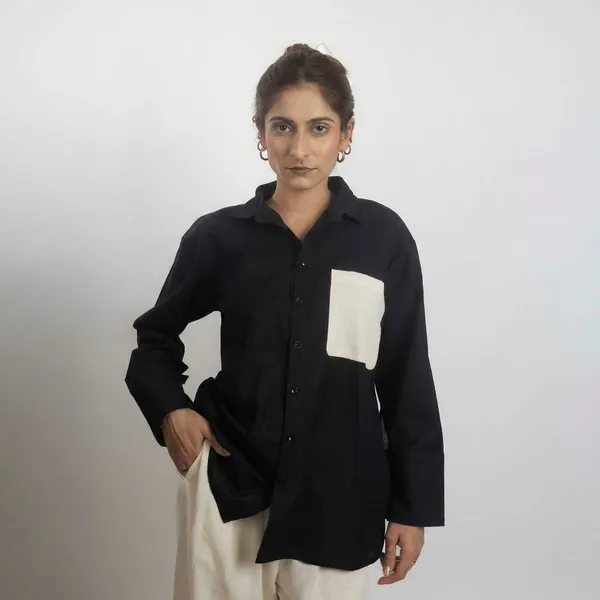 Clay_Black_Cotton_Shirts_For_Women