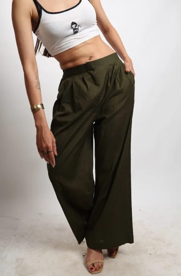 Green_Monsoon_Pure_Linen_Trouser_For_Women