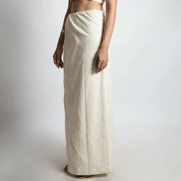 Dusk_Off_White_Cotton_Skirt_For_Women
