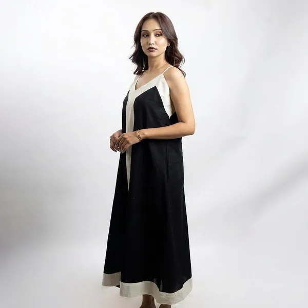 Elan_Black_Cotton_Dresses_For_Women