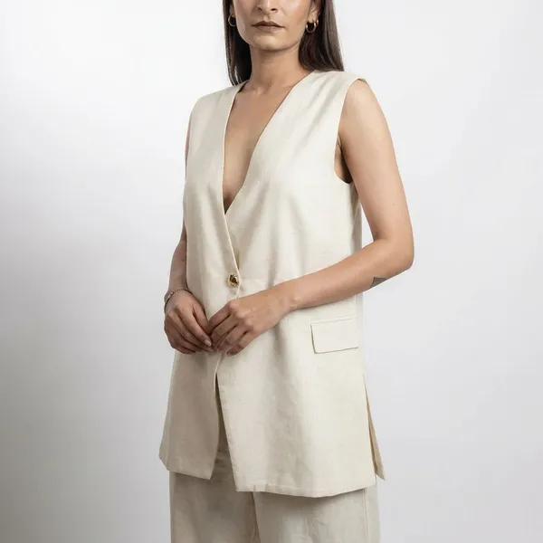 Glow_Off_White_Cotton_Waistcoat_For_Women