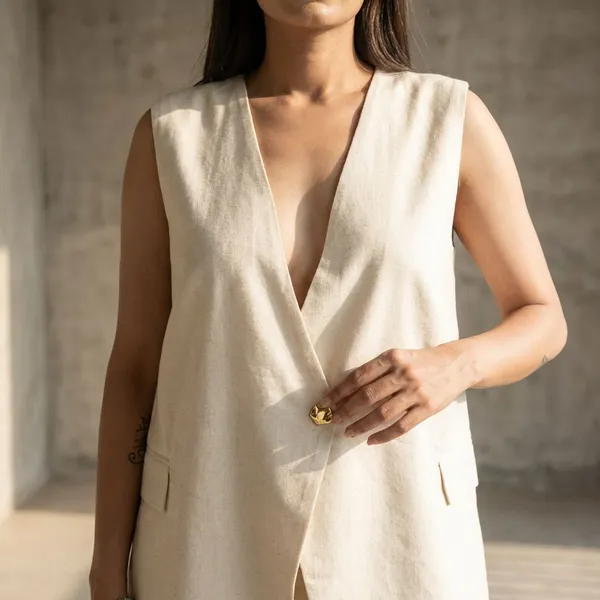 Glow_Off_White_Cotton_Waistcoat_For_Women