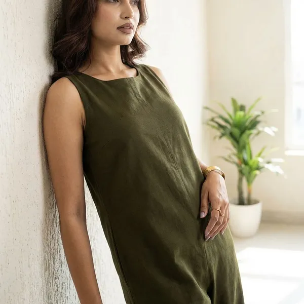 Nova_Military_Green_Cotton_Jumpsuit_For_Women