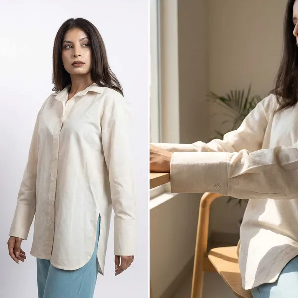 Pebble_Off_White_Cotton_Shirts_For_Women