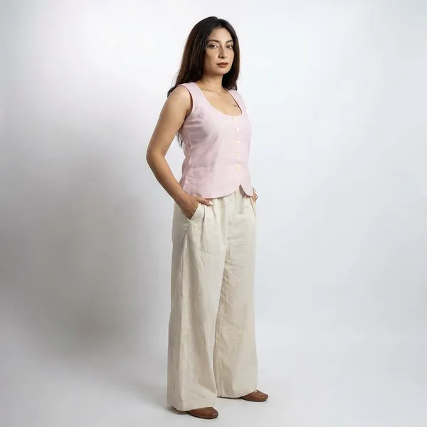 Sigh_Dusty_Pink_Cotton_Waistcoat_For_Women