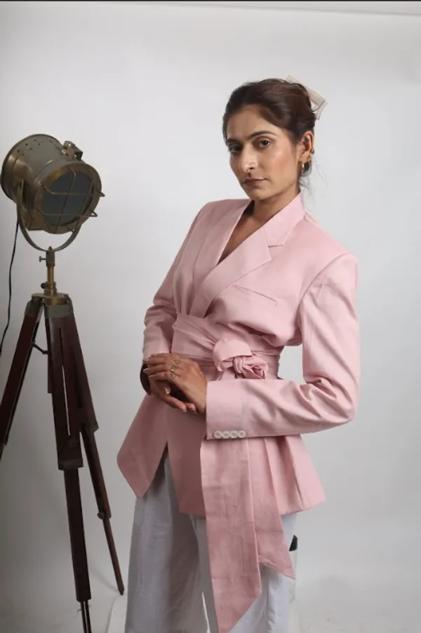 Pink_Whim_Pure_Linen_Blazer_For_Women