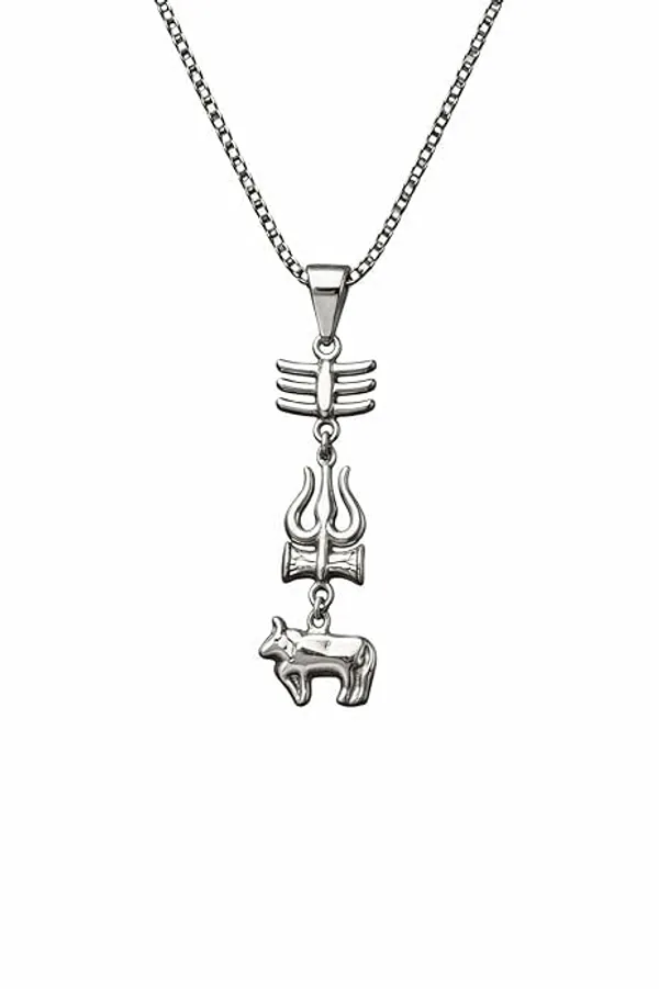 Shiva_Silver_Metal_Necklace_For_Men_And_Women