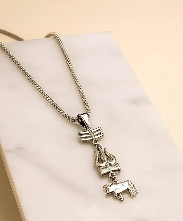 Shiva_Silver_Metal_Necklace_For_Men_And_Women