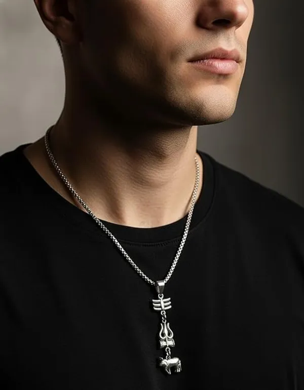 Shiva_Silver_Metal_Necklace_For_Men_And_Women