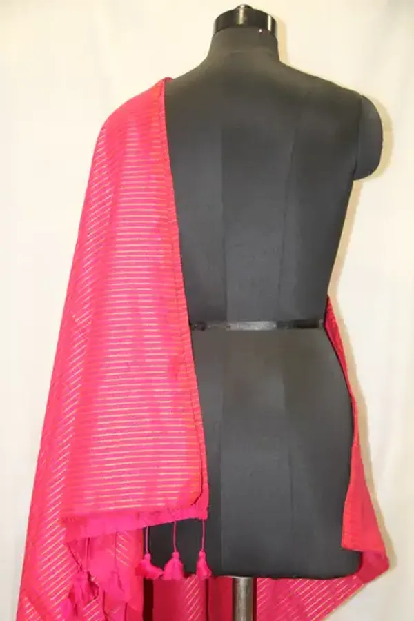 Khadi_Cotton_Zari_Stripes_Pink
