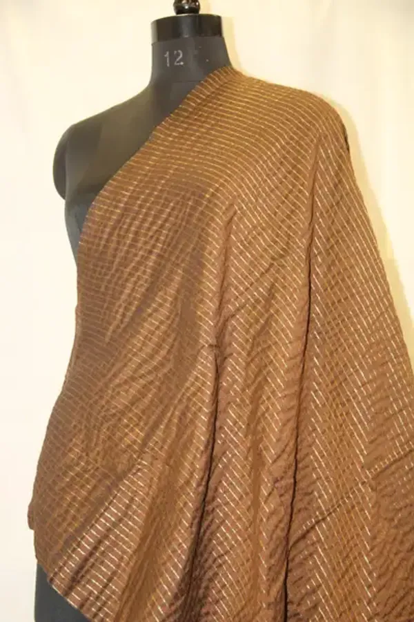 Khadi_Cotton_Zari_Stripes_Brown