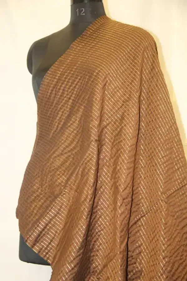 Khadi_Cotton_Zari_Stripes_Brown