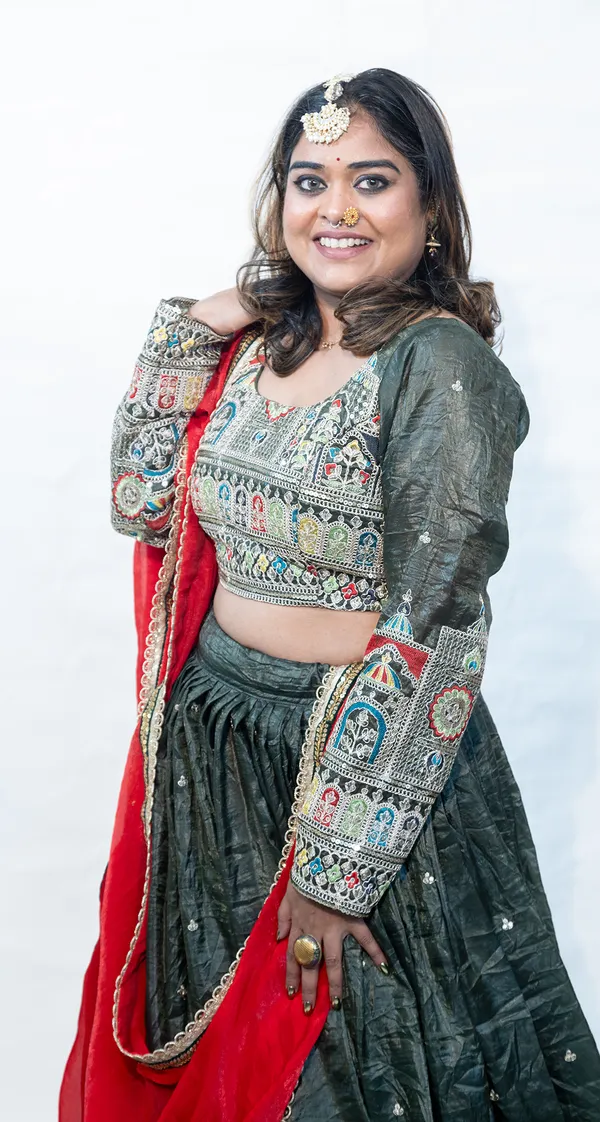 Lehenga_Silk_Dark_Green_With_Embroidery
