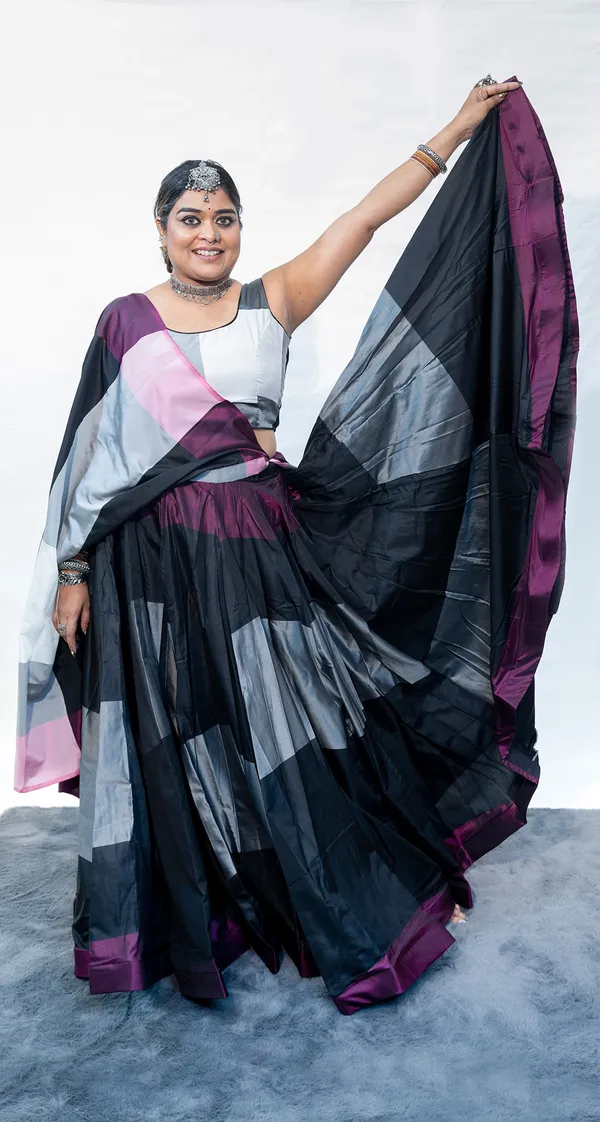 Lehenga_Multicolor_Black