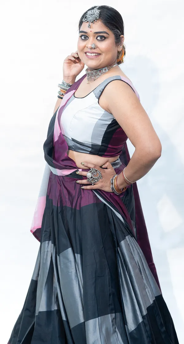 Lehenga_Multicolor_Black