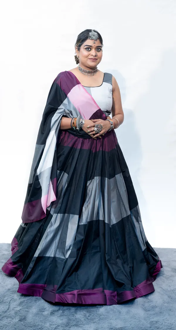 Lehenga_Multicolor_Black