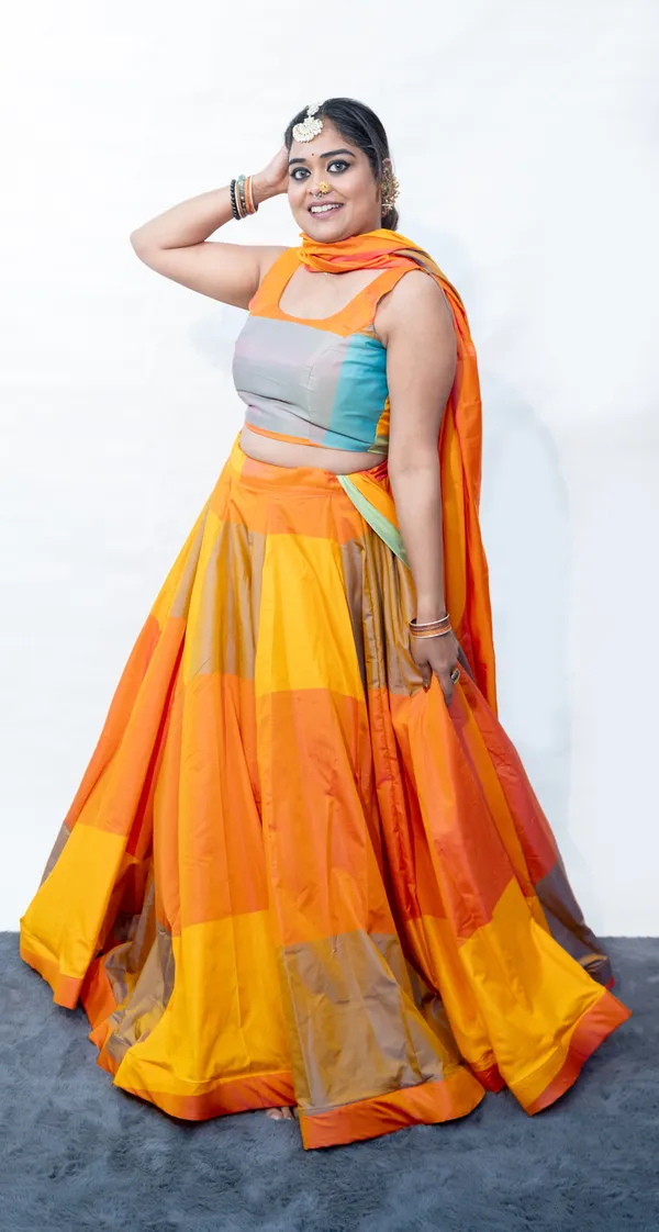 Lehenga_Multicolor_Yellow