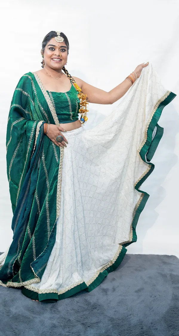 Lehenga_Chikankari_White_And_Bottle_Green