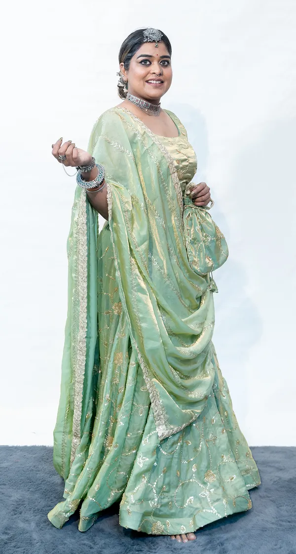 Lehenga_Green_With_Embroidery