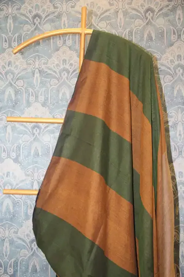 Khadi_Cotton_Mc_Stripes_Brown_Black_Olive_Green