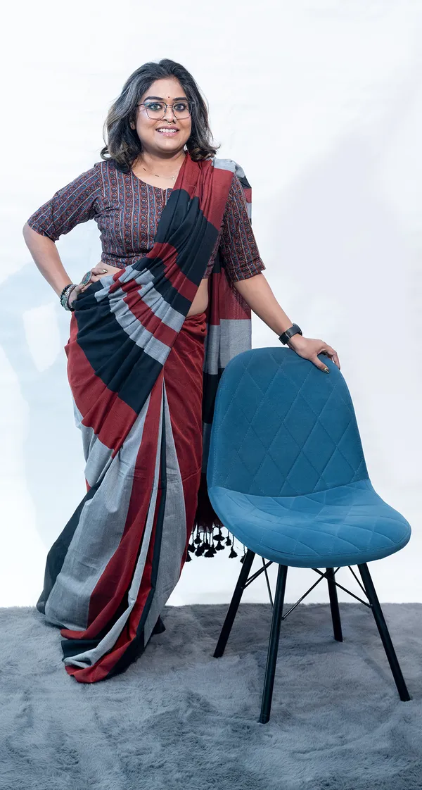 Khadi_Cotton_Mc_Stripes_Maroon_Grey_Black