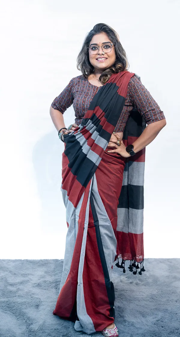 Khadi_Cotton_Mc_Stripes_Maroon_Grey_Black