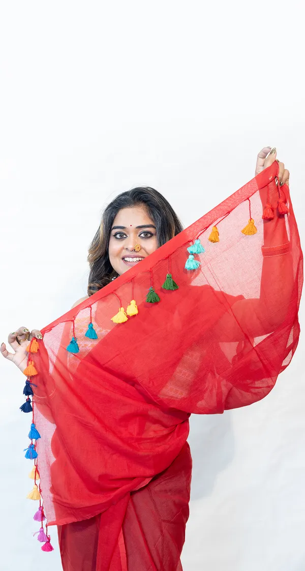 Saree_Mul_Cotton_Red