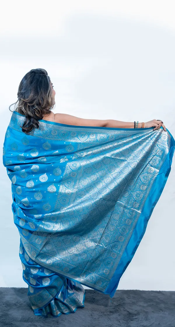 Saree_Banarasi_Single_Color_Light_Blue