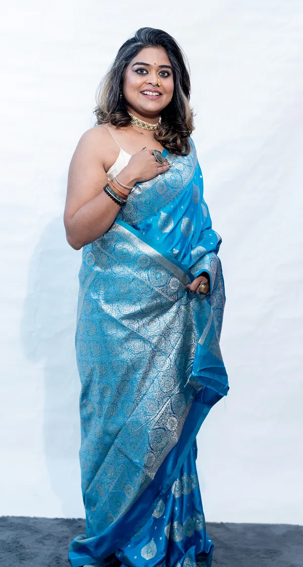 Saree_Banarasi_Single_Color_Light_Blue