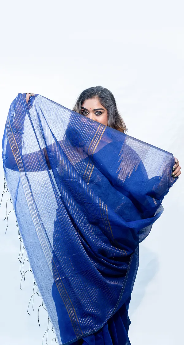 Cotton_Silk_Temple_Border_Blue
