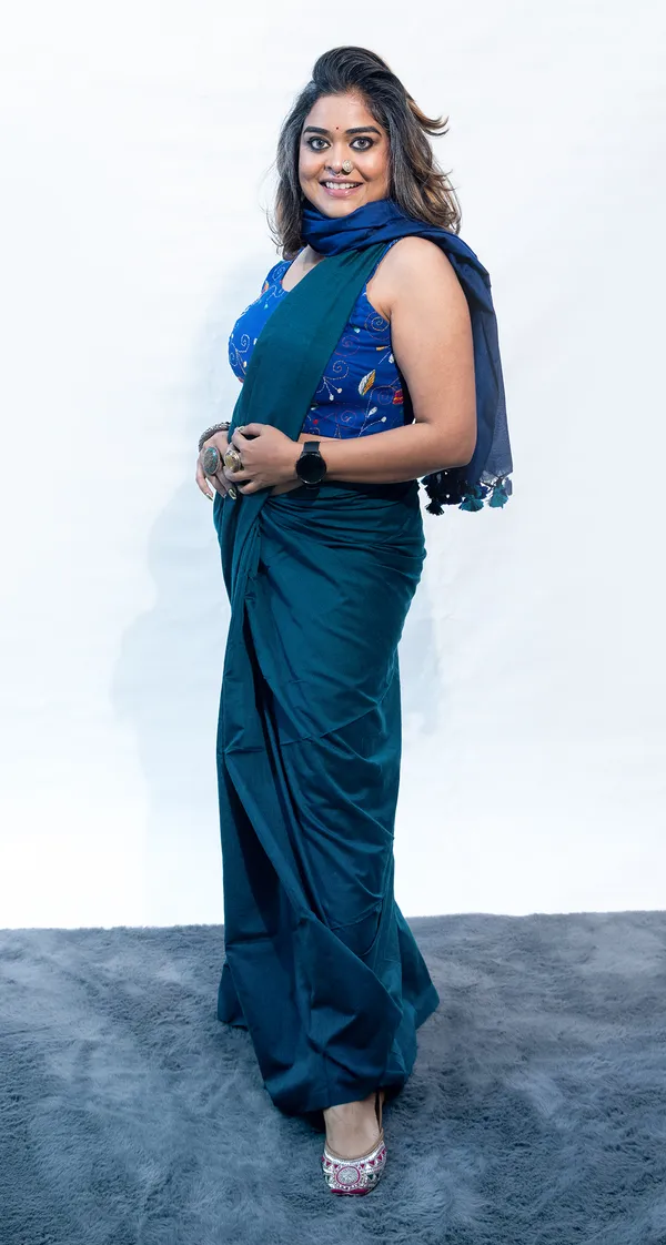 Khadi_Cotton_Contrast_Palla_Rama_Green_And_Navy_Blue