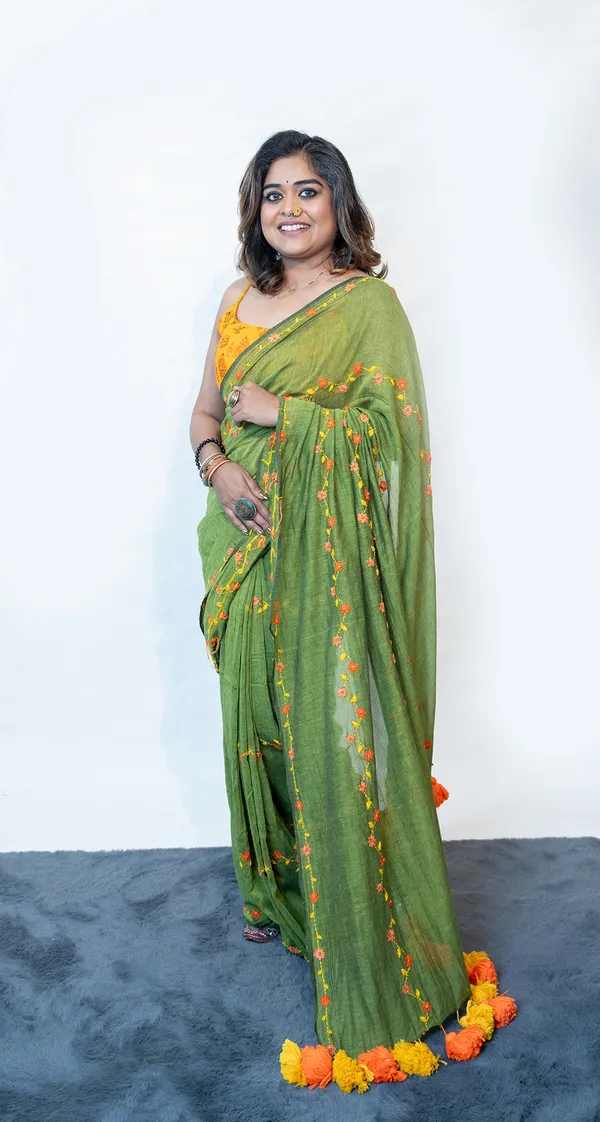 Saree_Khadi_Cotton_Hand_Embroidery