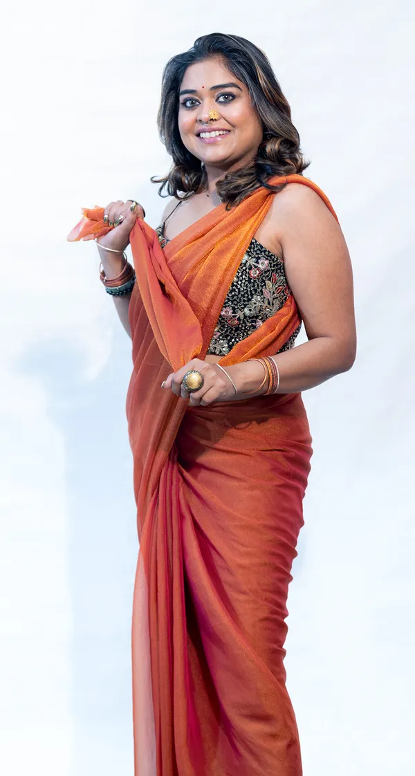 Saree_Tissue_Shimmer_Flowy_Orange